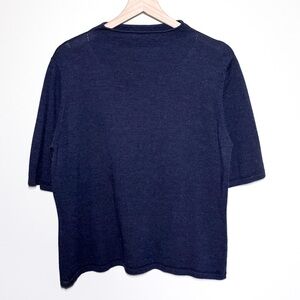 Talora Mock Neck Short Sleeve Merino Wool Sweater Women’s Size XL